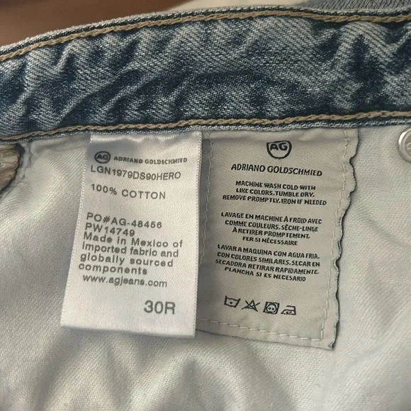 Adriano Goldschmied Alexxis High Rise Vintage Straight Women's Jeans SZ 30R - Picture 14 of 15